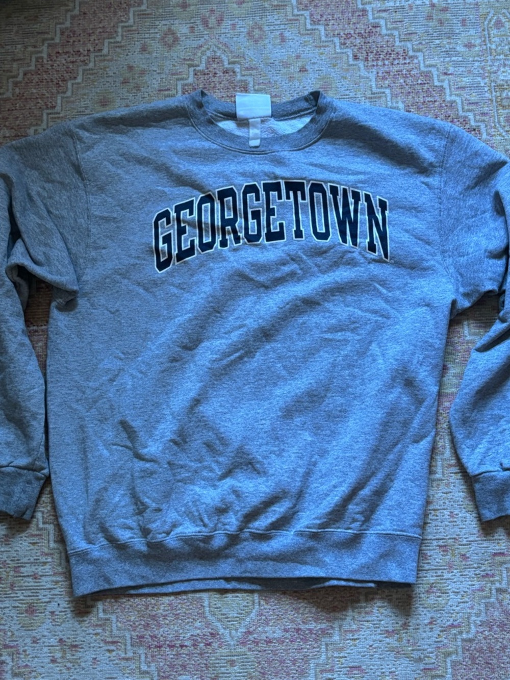 Georgetown Grey Crewneck Sweatshirt - Classic Collegiate Pullover
